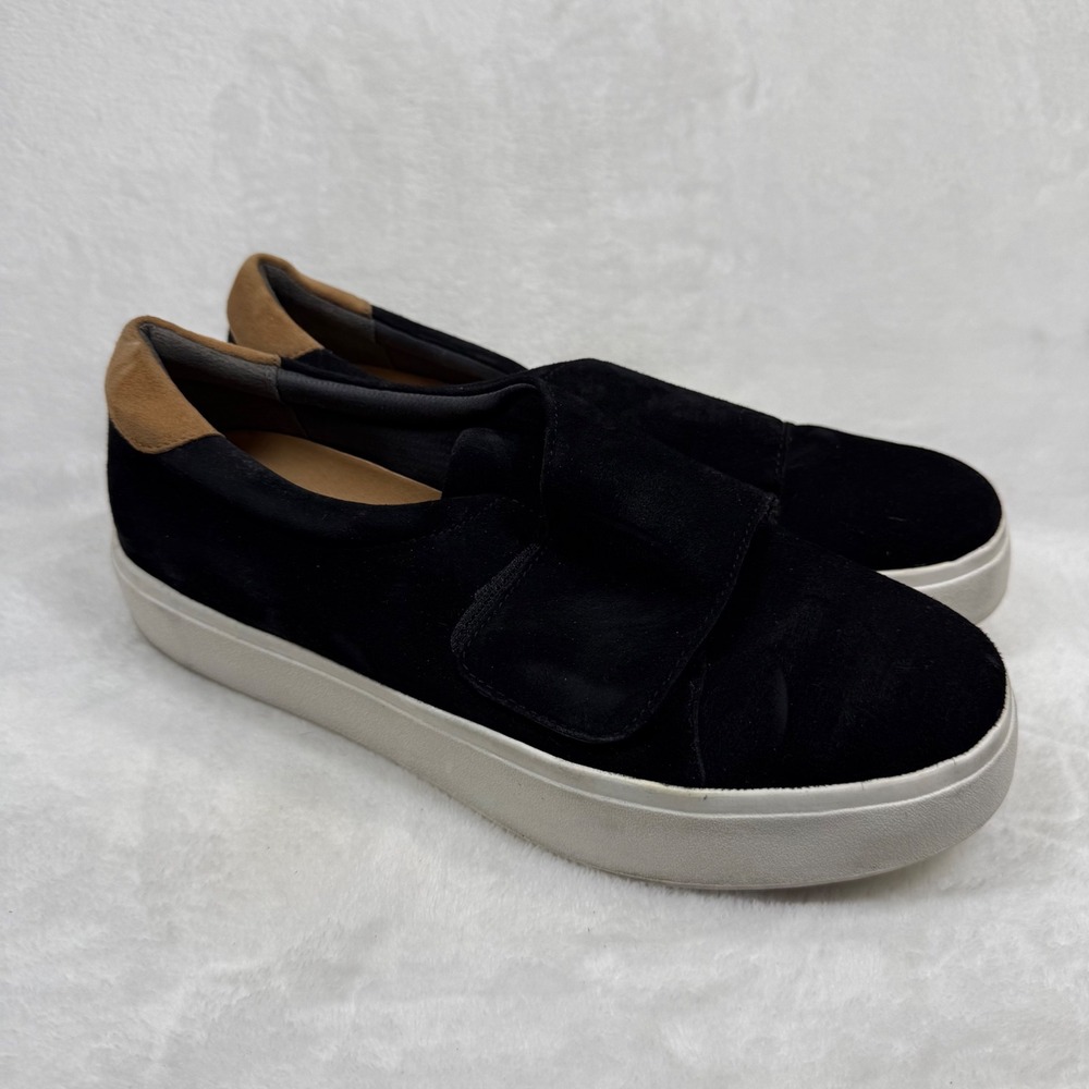 Dr‎ Scholls Original Collection Abbot Band Black Suede Slip On Sneaker 11M